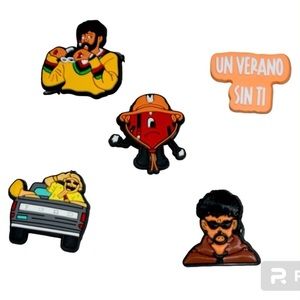 Five bad bunnies crocs charms